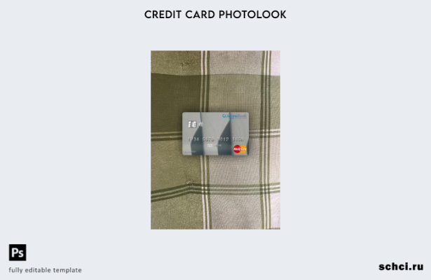 цифровая загрузка Liberia Access Bank, шаблон Mastercard Photolook спереди